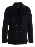 Circolo 1901 double-breasted corduroy jacket - Black