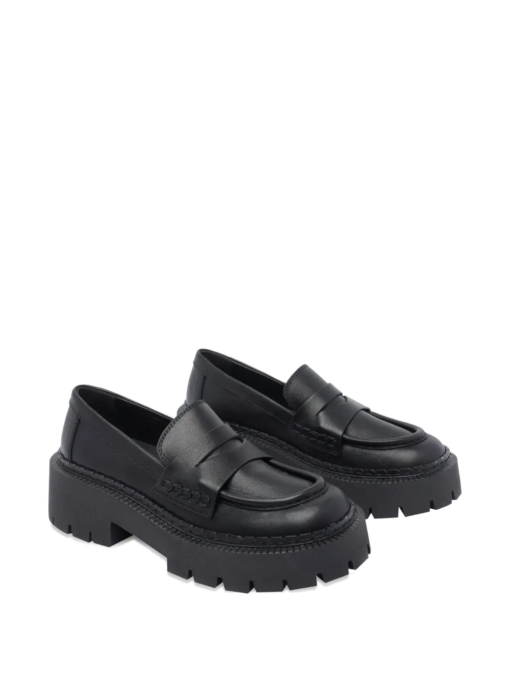 Vic Matie black platform loafers Zwart
