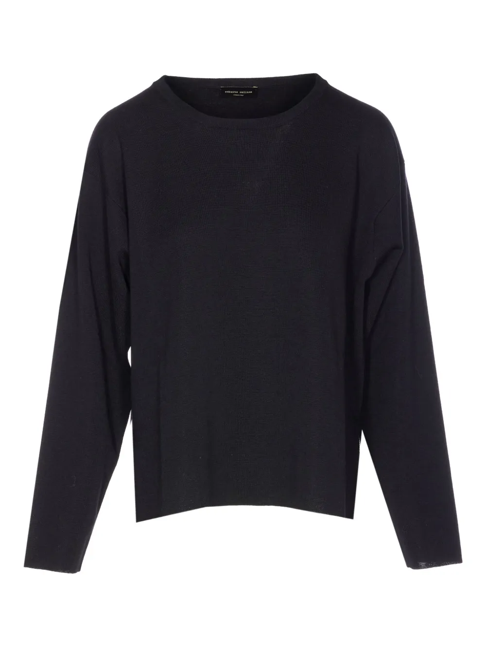 Roberto Collina crew-neck long-sleeve sweater | Black | Image 1