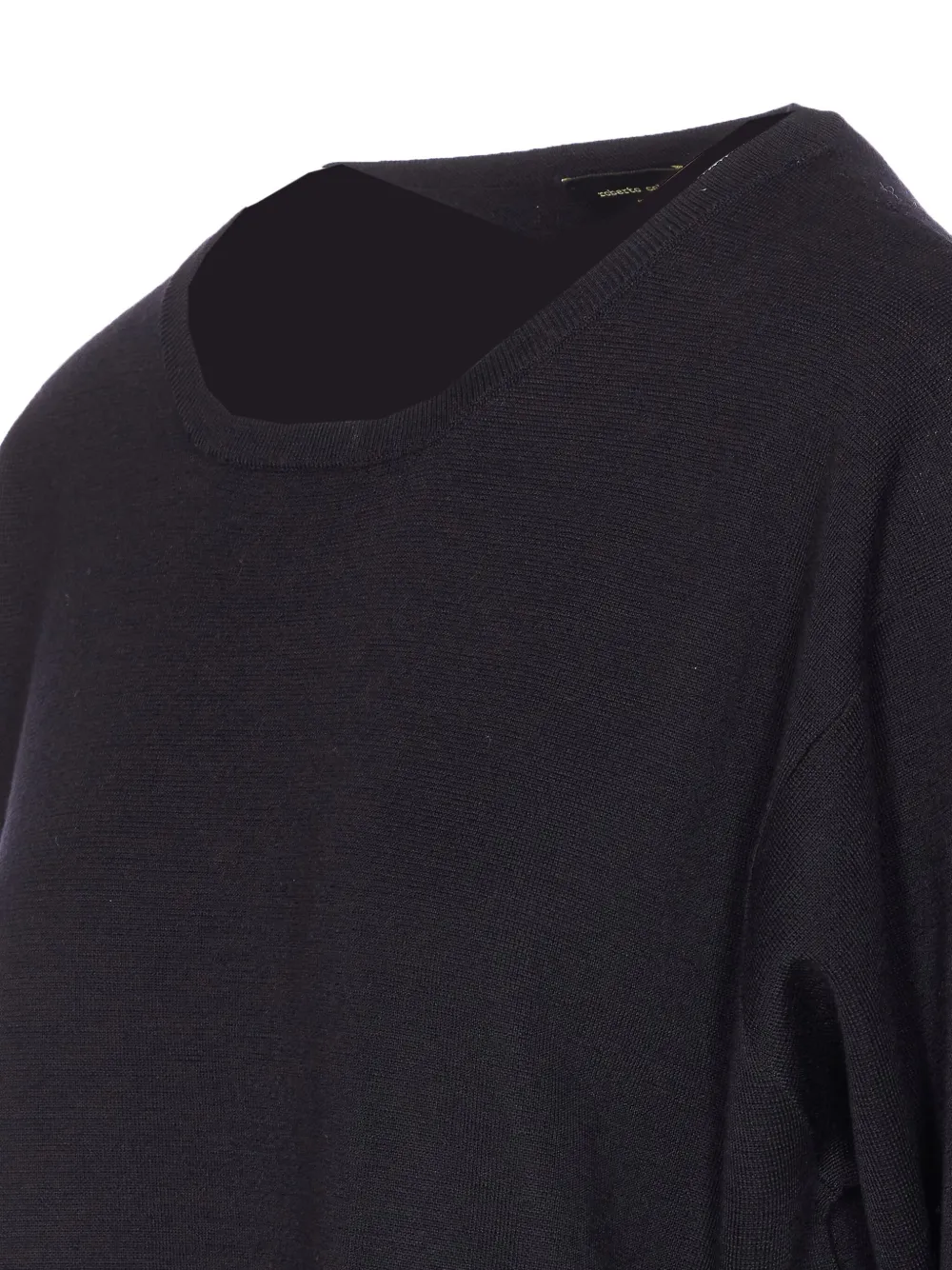 Roberto Collina crew-neck long-sleeve sweater Zwart