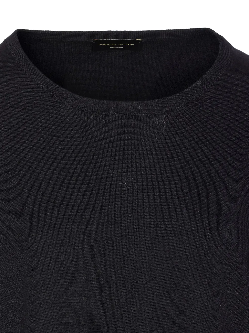Roberto Collina crew-neck long-sleeve sweater Zwart