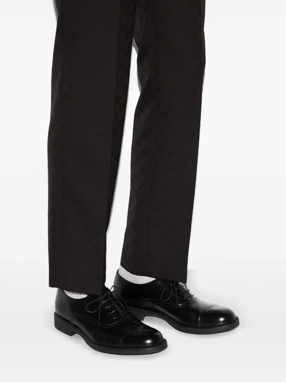 Gucci Leren veterschoenen Zwart