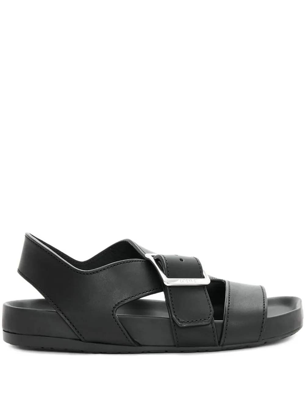LOEWE Platte sandalen met gespbandje Zwart