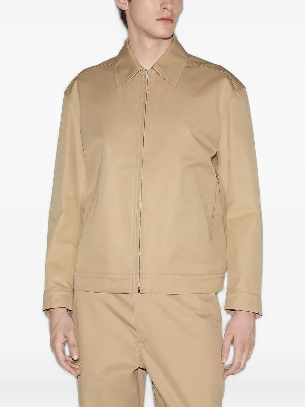 Gucci Jack met geborduurd logo Bruin