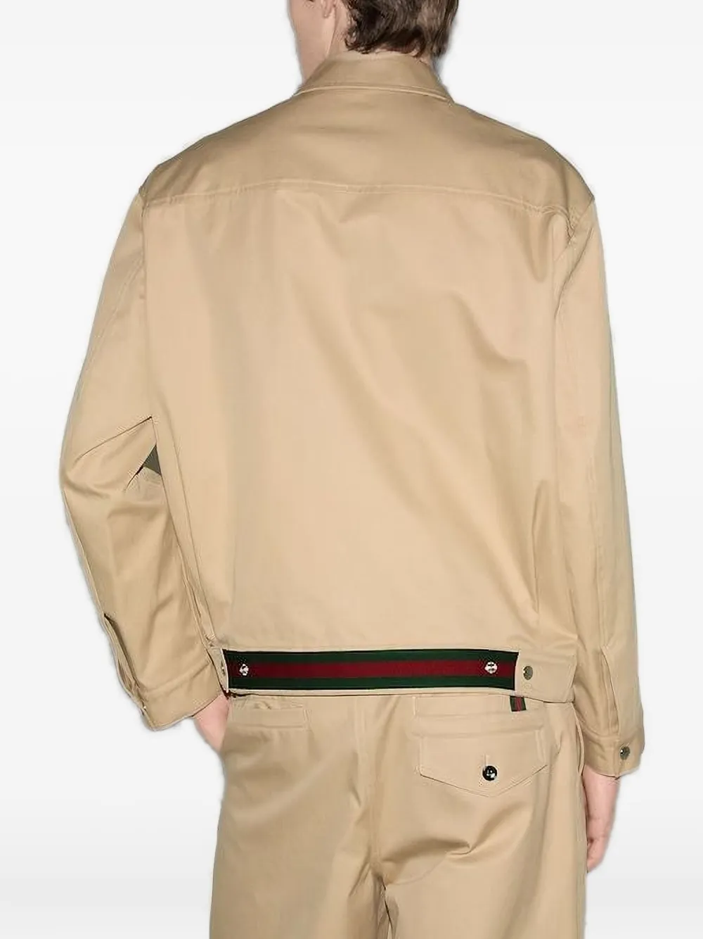 Gucci Jack met geborduurd logo Bruin