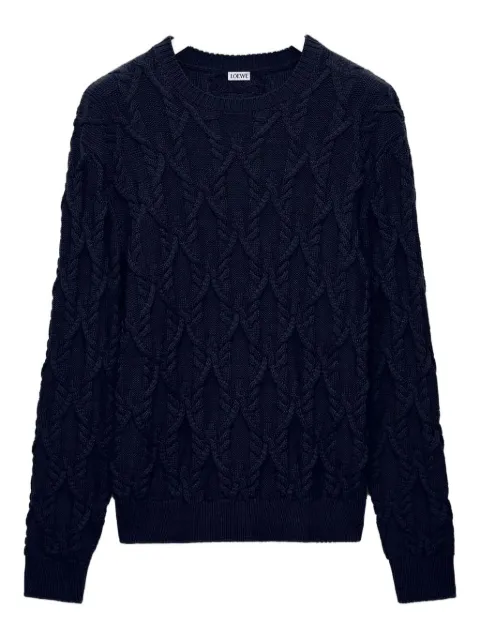 LOEWE cable-knit cotton sweater