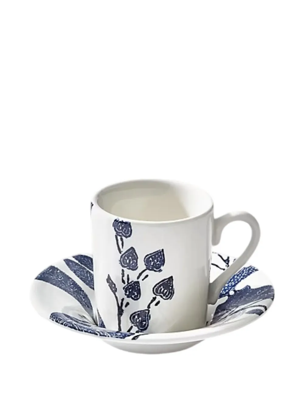 Ralph Lauren Floral Leaf-print Teacup Set In White