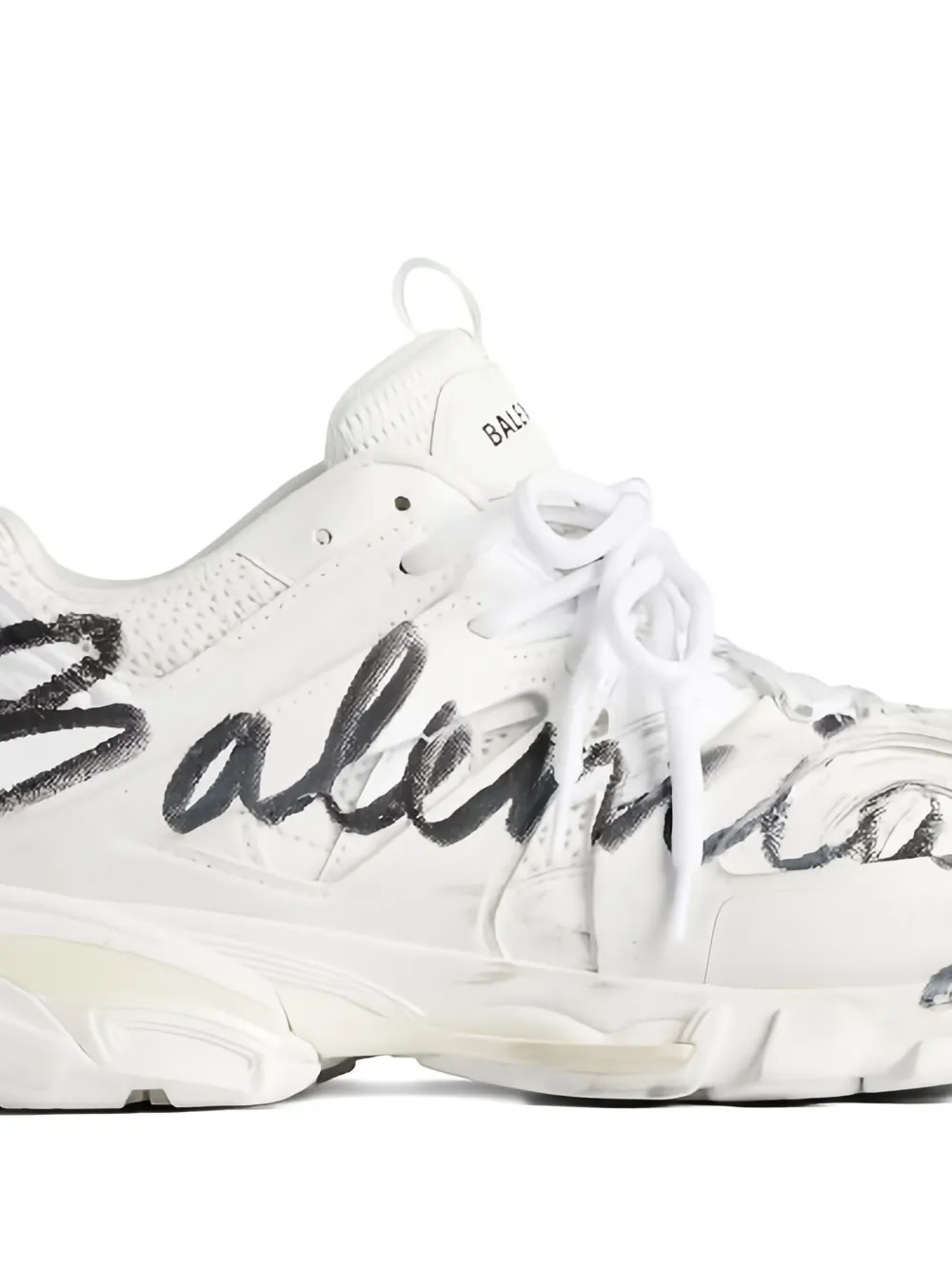 Balenciaga Track graffiti-print sneakers - Wit