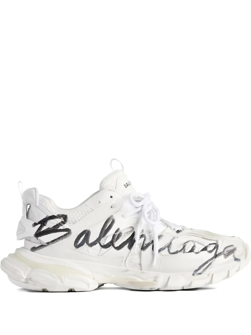 Balenciaga Track graffiti-print sneakers White