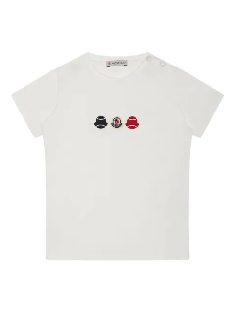 Moncler Enfant playera con logo y tres bolas