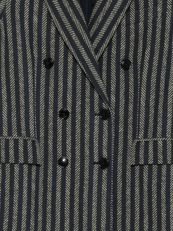 Circolo 1901 ストライプ ダブルジャケット | グレー | FARFETCH JP