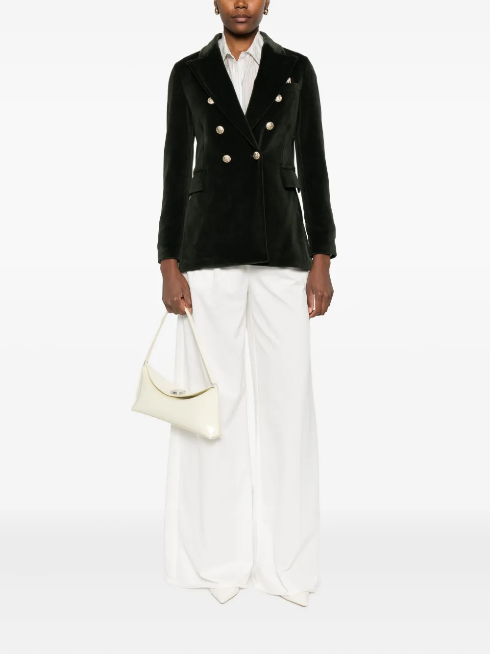 Circolo 1901 velvet double-breasted jacket | Blazers | Image 2