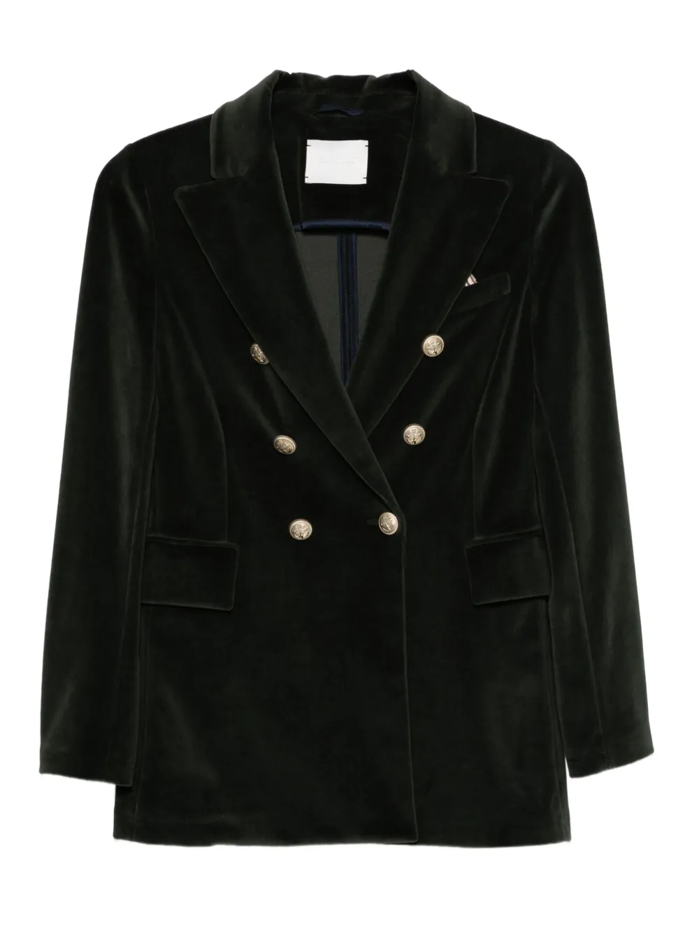 Circolo 1901 velvet double-breasted jacket | Green | Image 1