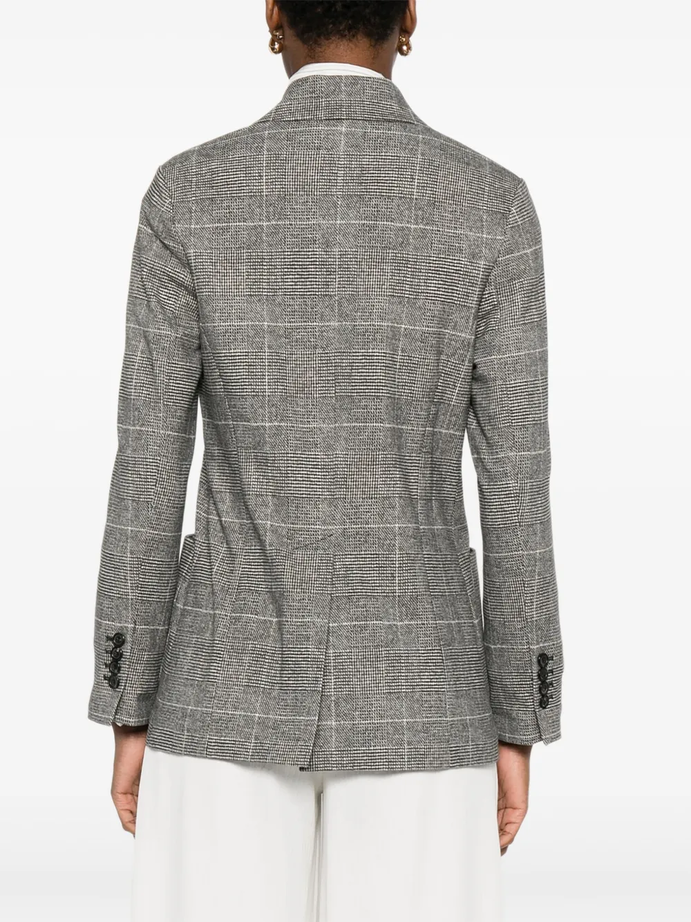 Circolo 1901 Geruite blazer Grijs