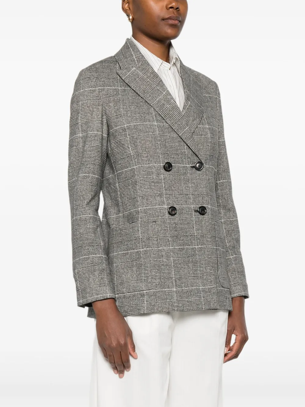 Circolo 1901 Geruite blazer Grijs