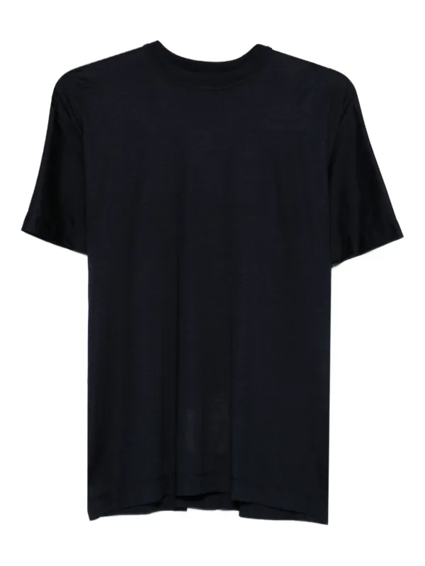 Carven Crew-neck Short-sleeve Top in Blue