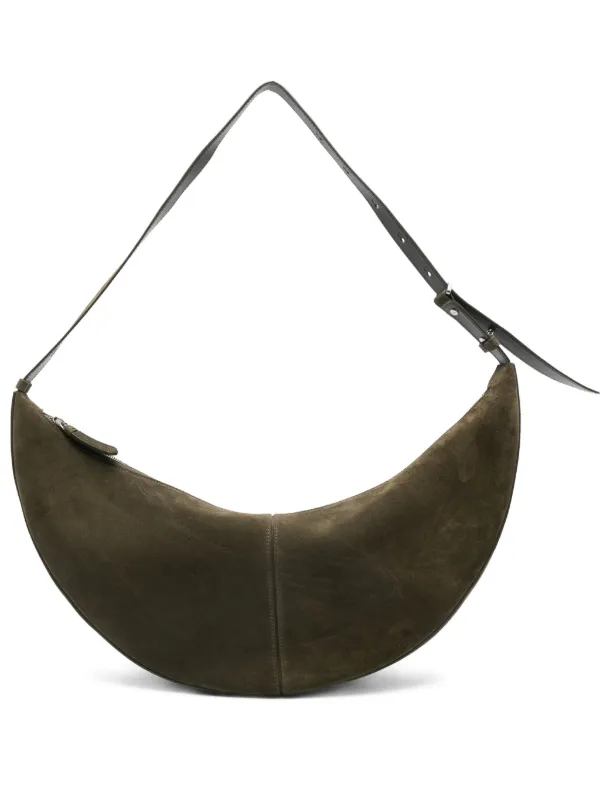 Proenza Schouler Slide Bag in Soft Suede in Green