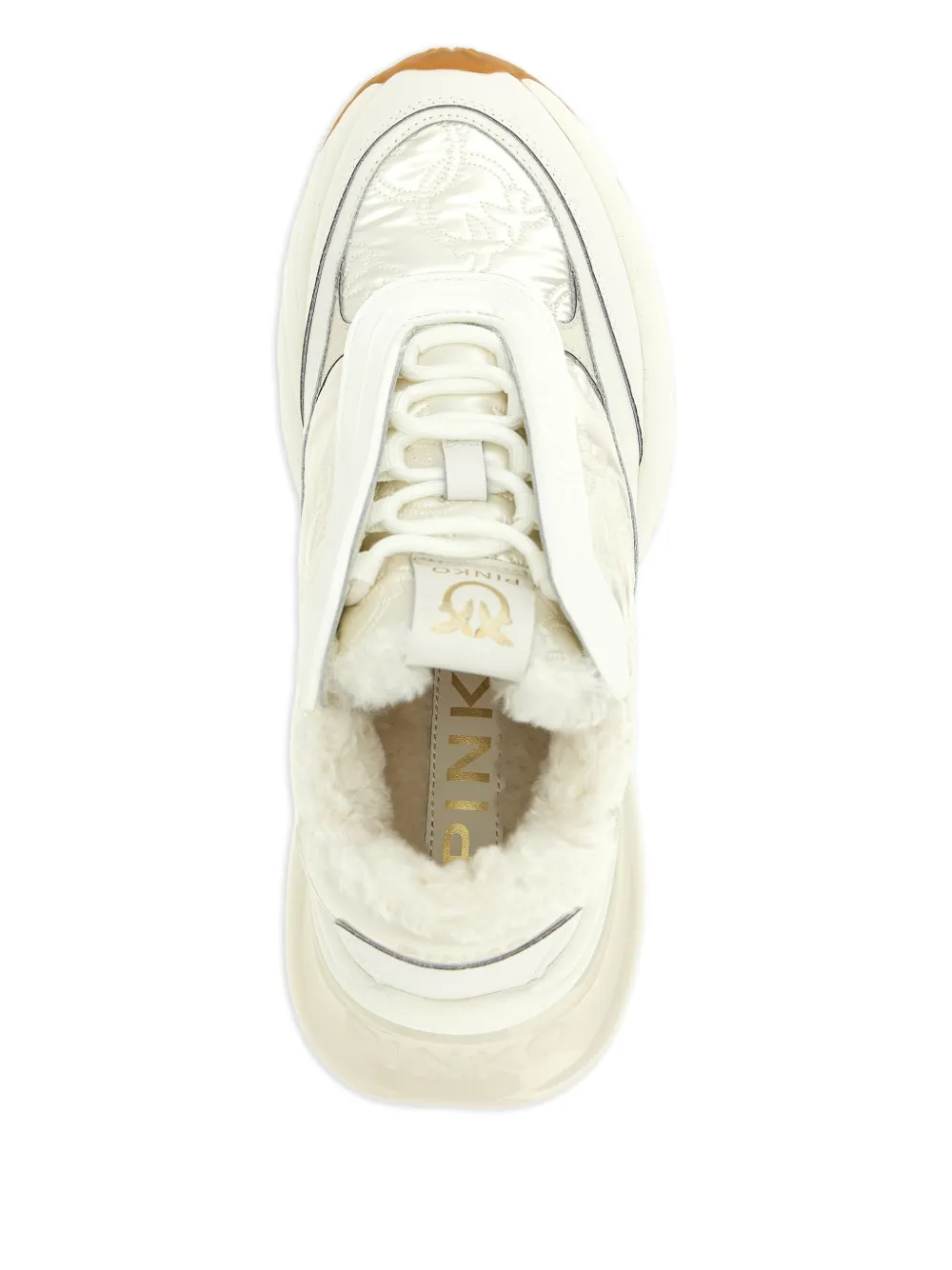 Pinko Ariel 19 Platform Sneakers In White
