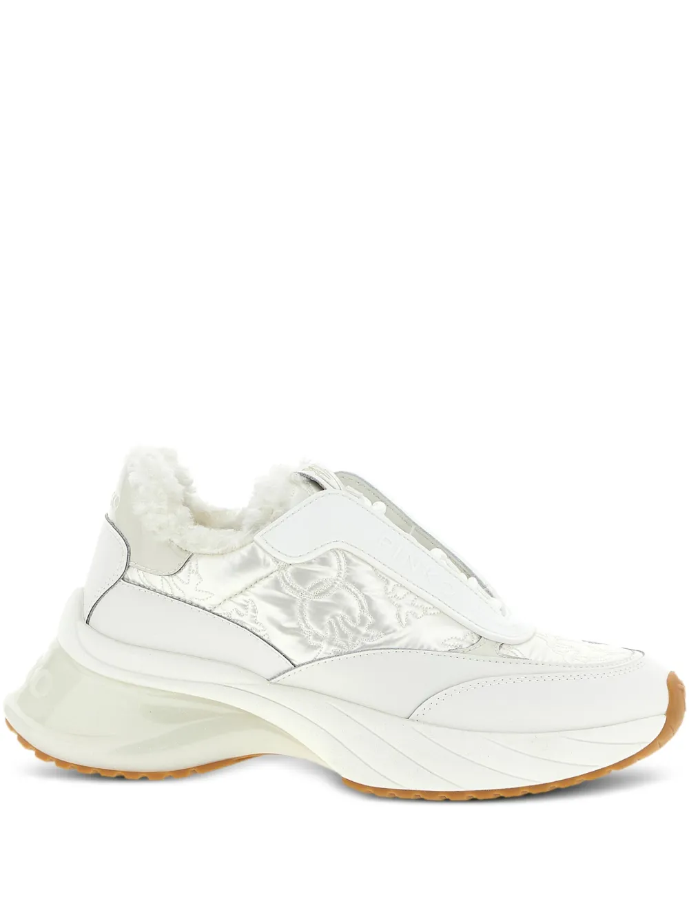 Pinko Ariel 19 Platform Sneakers In White
