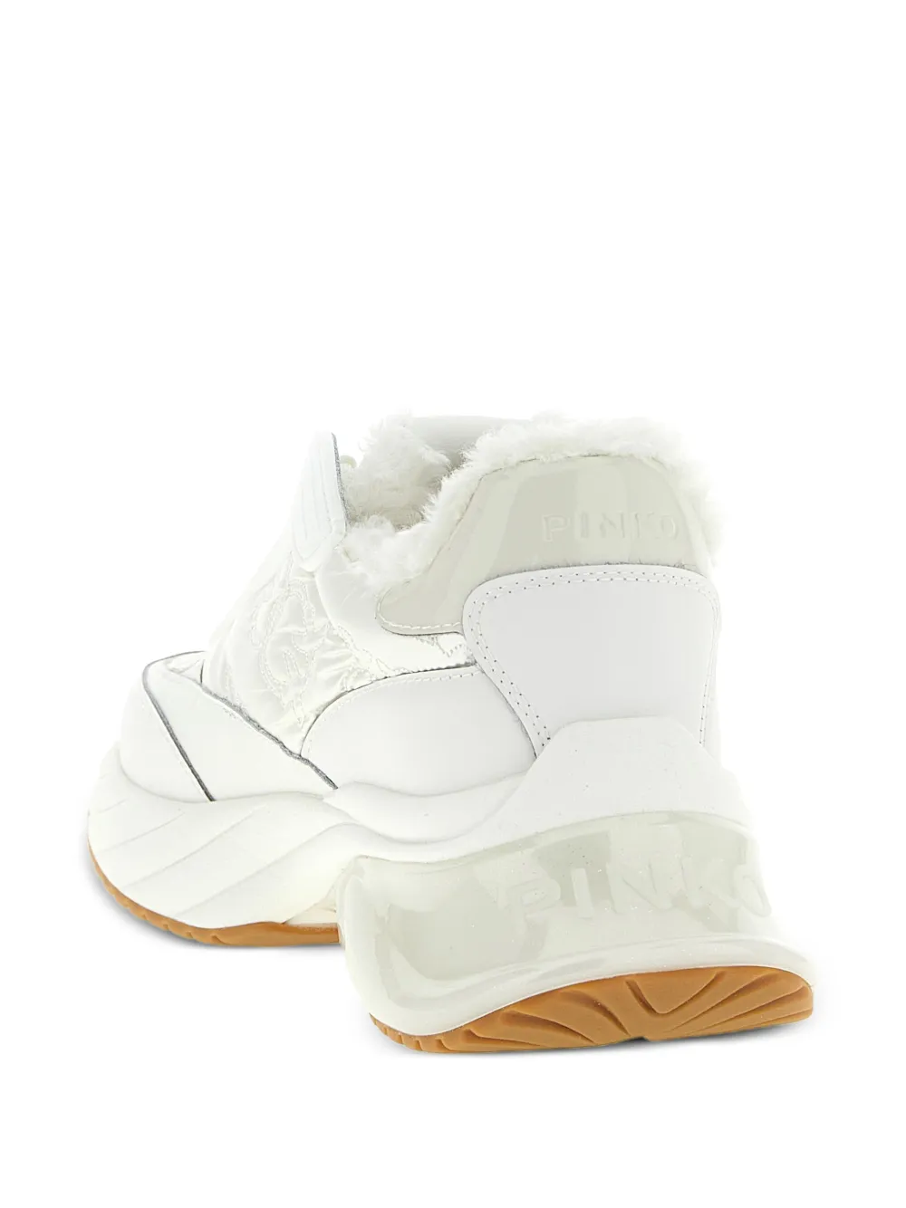 Pinko Ariel 19 Platform Sneakers In White