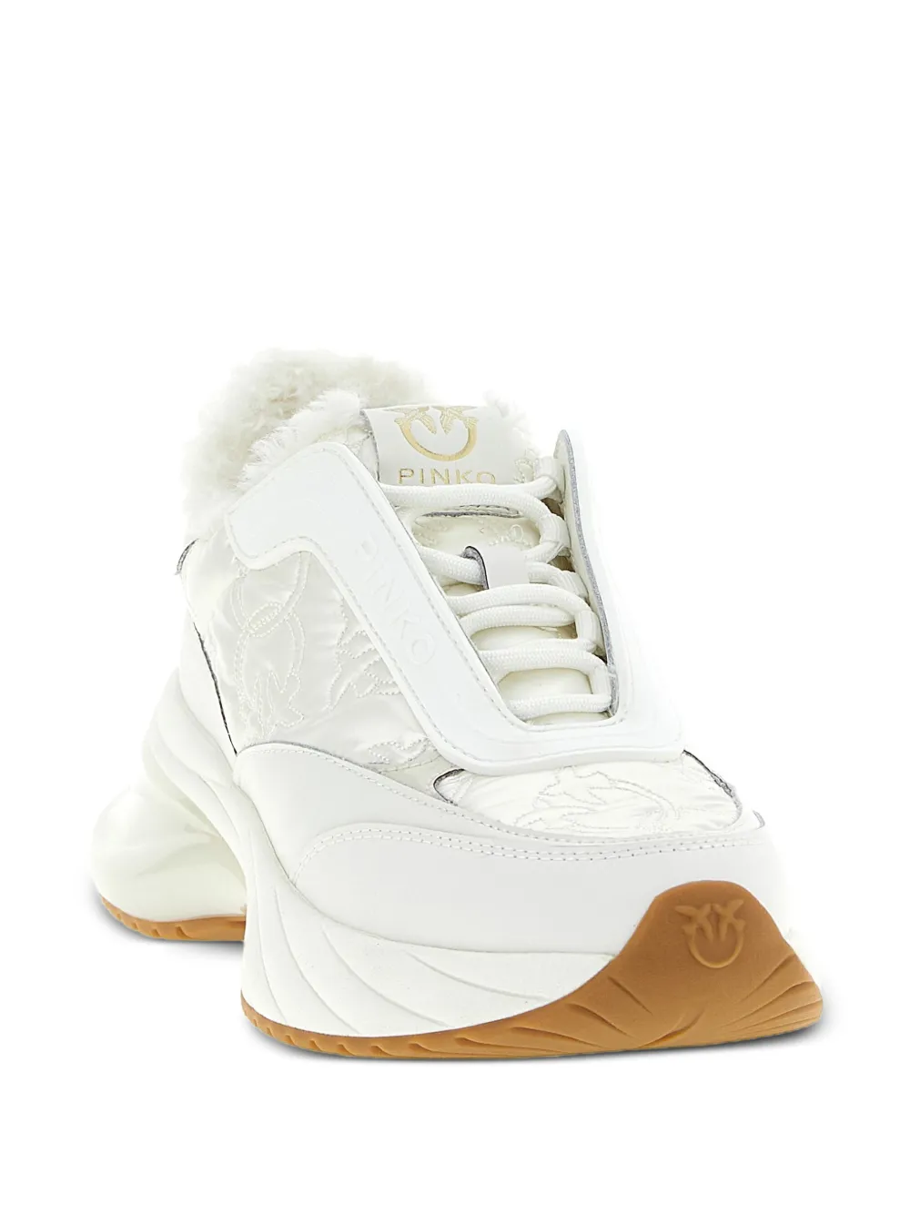PINKO Ariel 19 sneakers met plateauzool - Wit