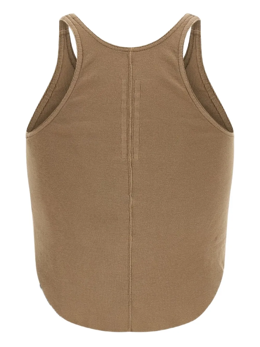 Rick Owens DRKSHDW raw-hem tank top Beige