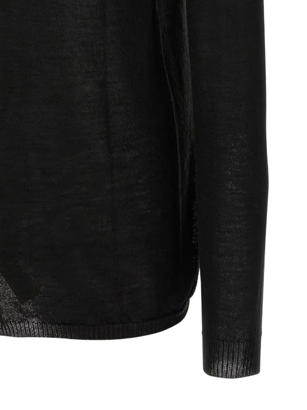 Rick Owens Level Biker Sweater | Black | FARFETCH ZA