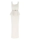 Elisabetta Franchi Red Carpet eyelet-embellished maxi dress - Neutrals
