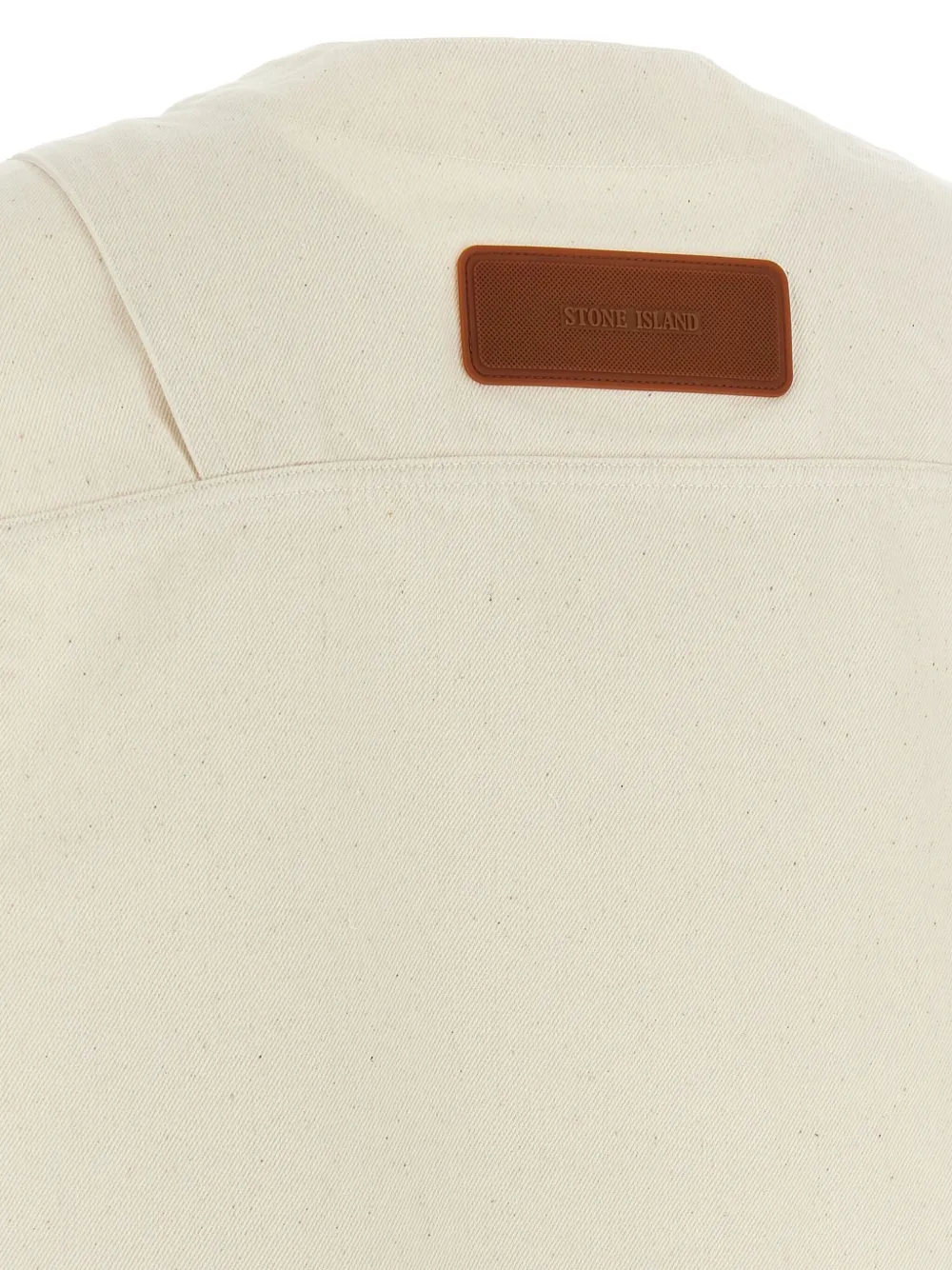Stone Island Gilet met V-hals en knoopsluiting Beige