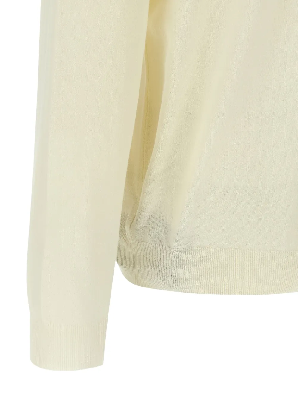 Zanone Turtleneck Sweater With Long Sleeves And Ribbed Finish In Neutral