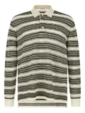 Wales Bonner Samuel striped polo shirt - Neutrals