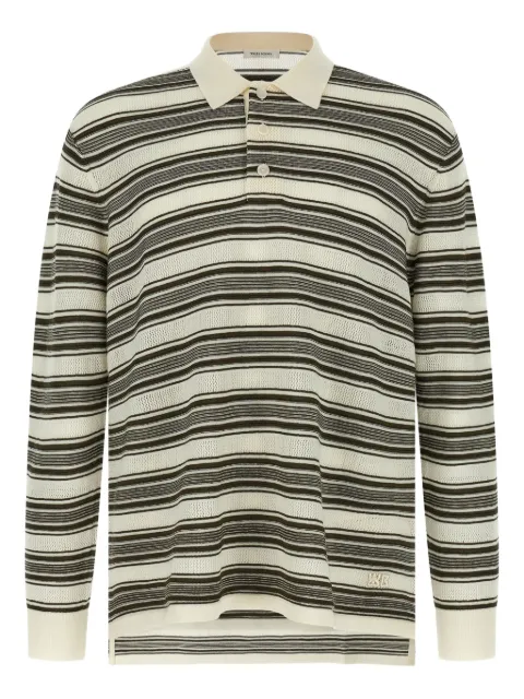 Wales Bonner Samuel striped polo shirt