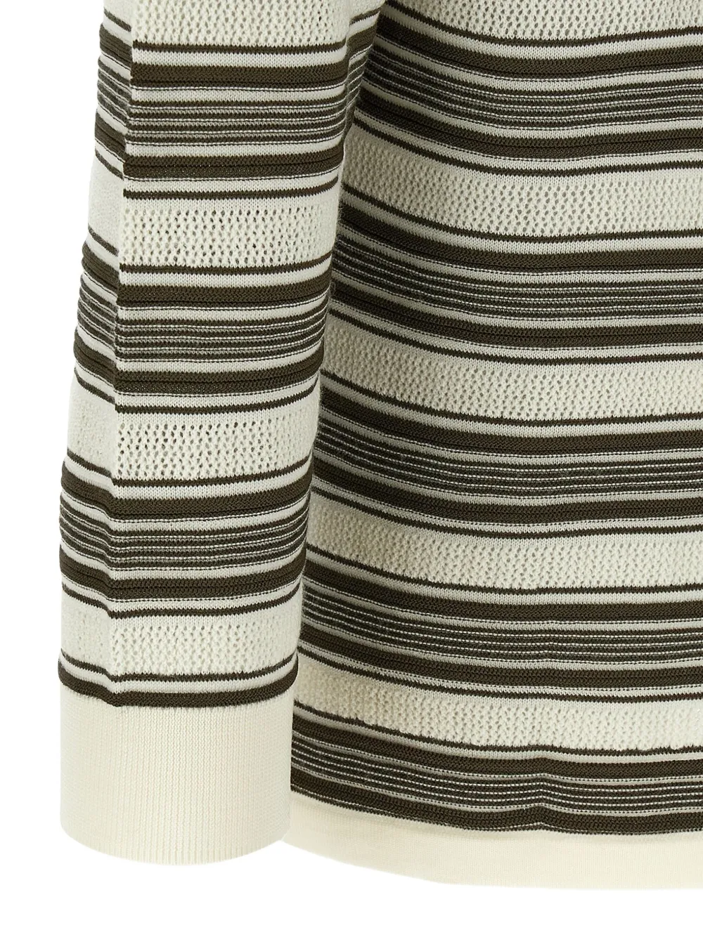 Wales Bonner Samuel Striped Polo Shirt In Neutral