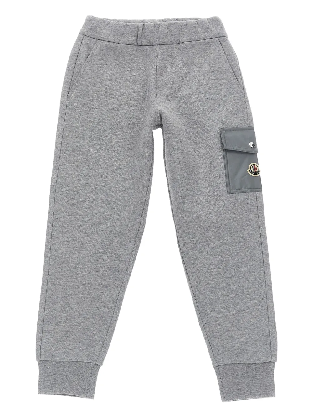 Moncler Enfant cargo-pocket fleece track pants Grijs