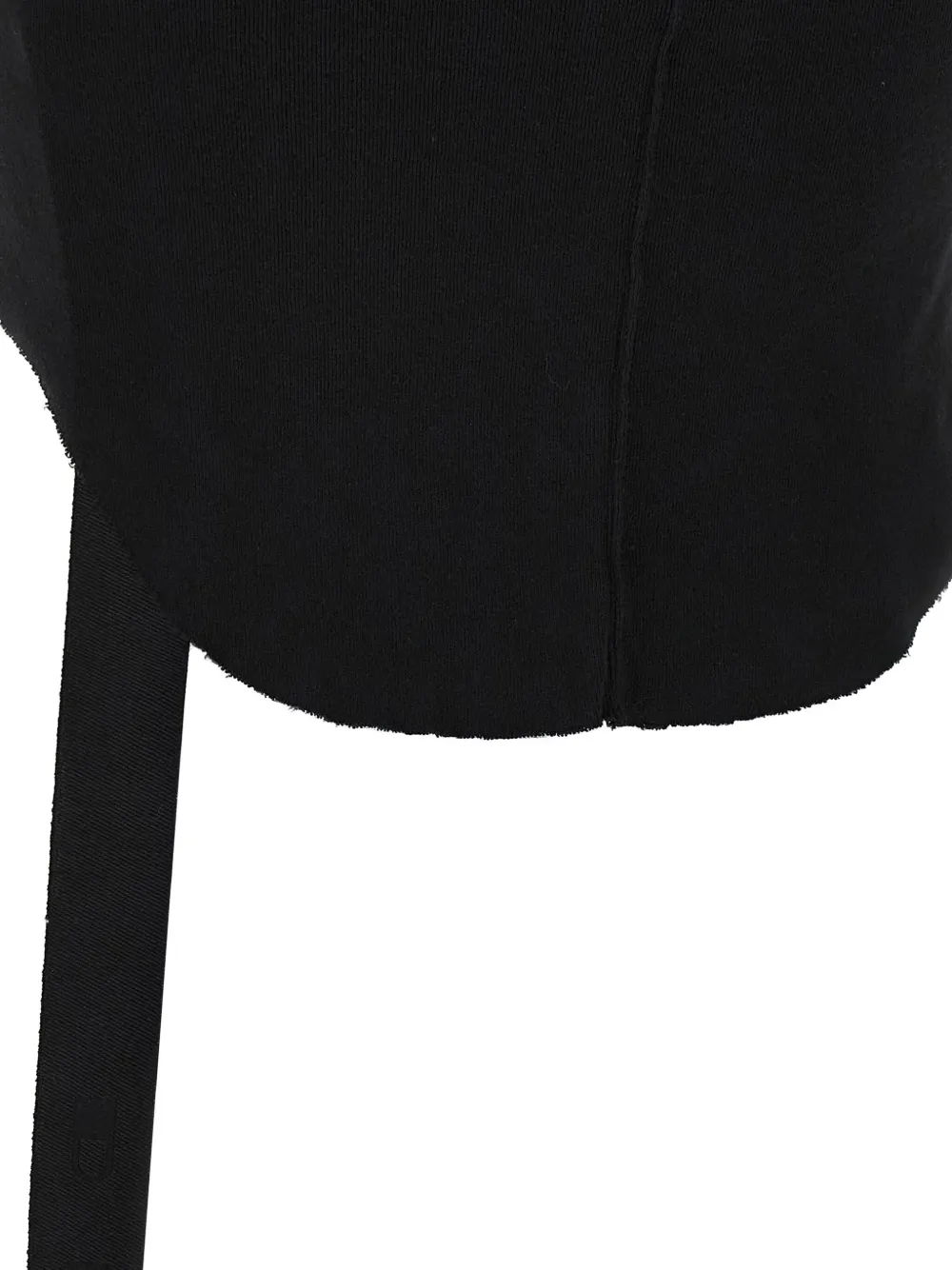 Rick Owens Drkshdw Tank Top With Asymmetric Hem And Scoop Neck In Black