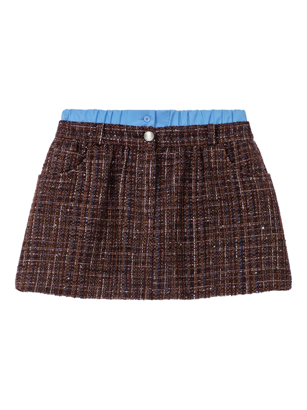 Maje button mini skirt | Brown | Image 1