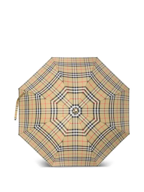 Burberry paraguas con motivo de cuadros