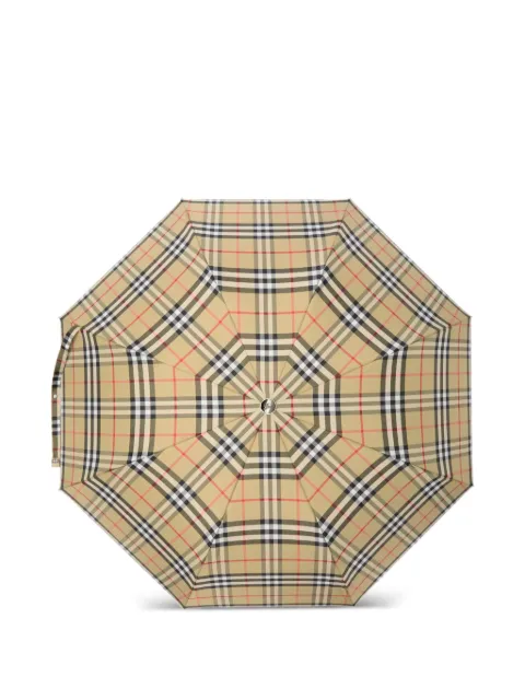 Burberry checked folding umbrella