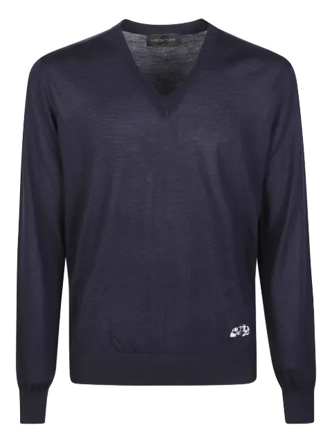 Gabriele Pasini V-neck graphic sweater