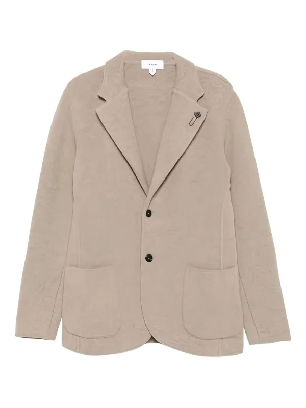 Lardini single-breasted Knitted Jacket Neutrals FARFETCH TR