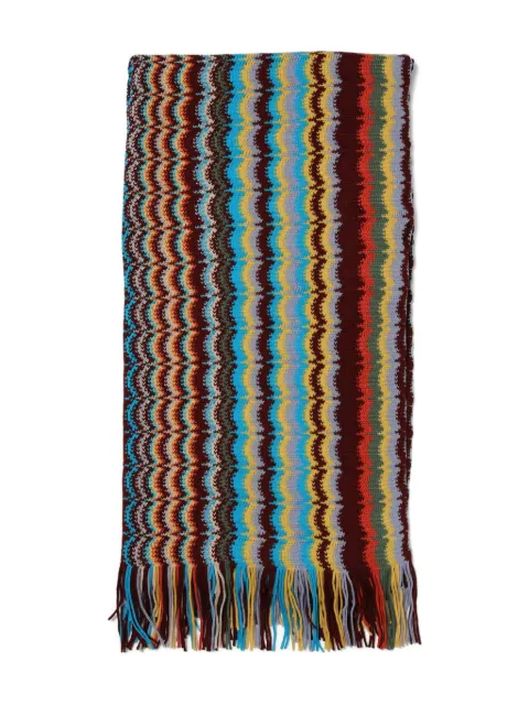 Missoni fringed zig-zag scarf