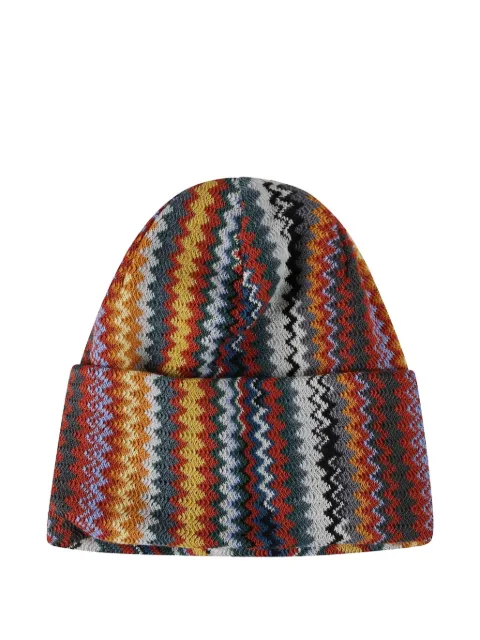 Missoni zigzag-pattern beanie hat