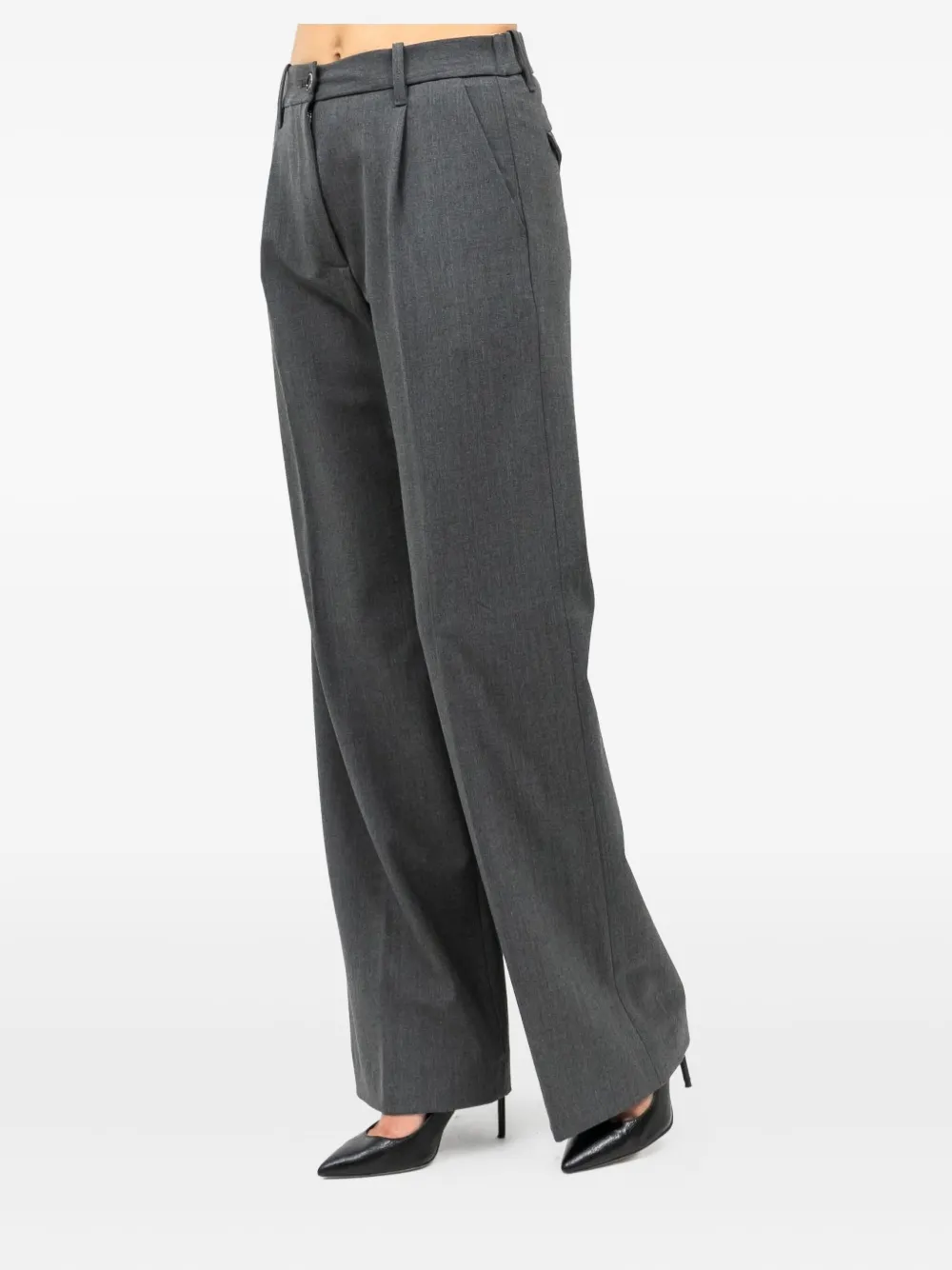 Nine In The Morning pleated trousers - Grijs