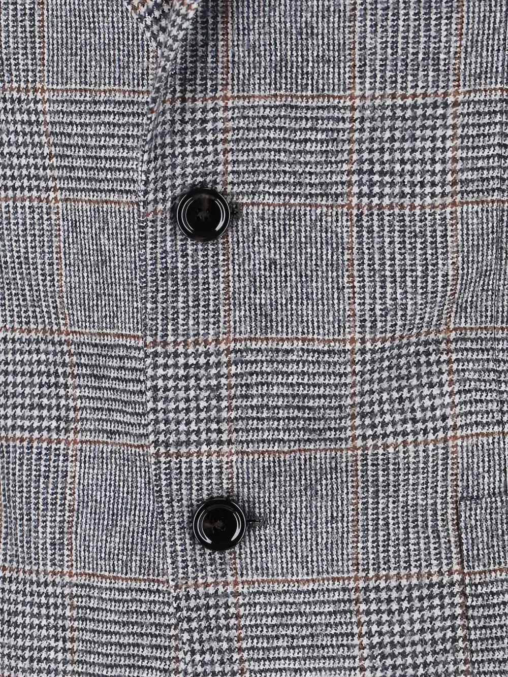 Lardini Check Pattern Front Pockets Long Sleeves In Gray