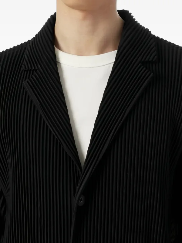 Homme Plissé Issey Miyake プリーツ コート | ブラック