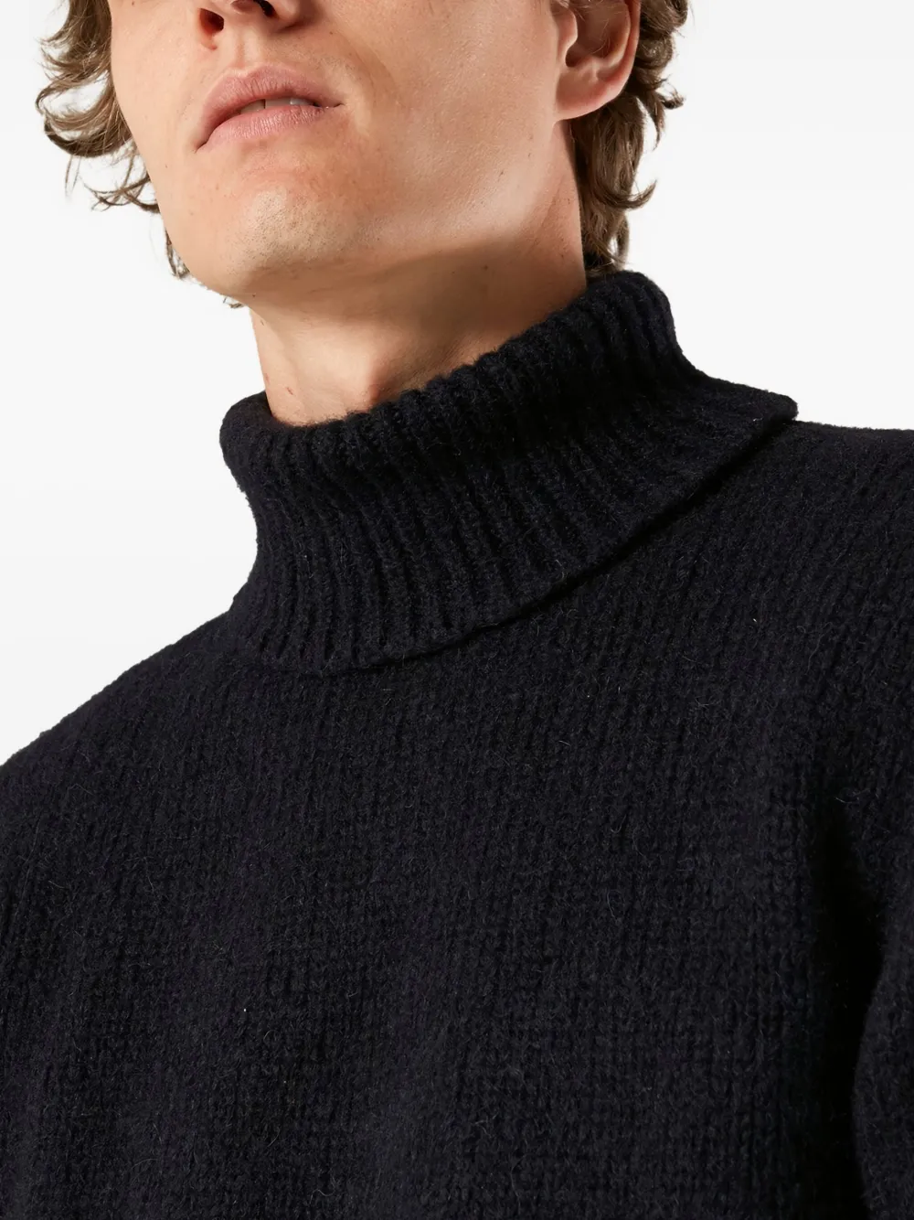 Doppiaa High-neck Sweater In Black