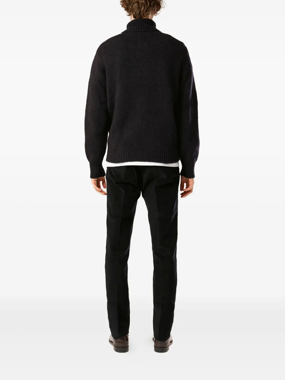 Doppiaa High-neck Sweater In Black