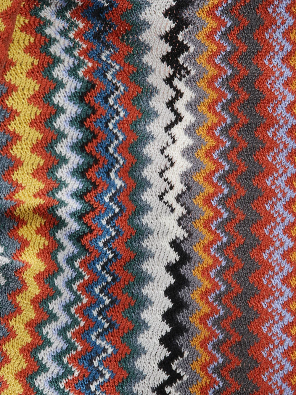 Missoni chevron fringed scarf - Oranje