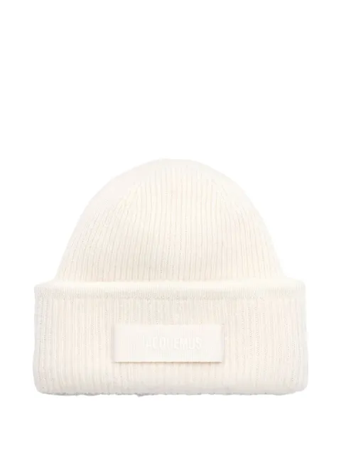 Jacquemus Gros Grain logo-embroidered beanie