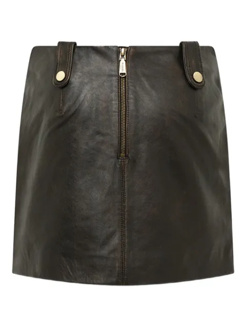 Blugirl treated leather mini skirt